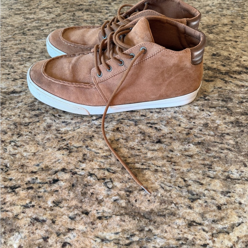 Old Navy Tan Suede High-Top Sneakers